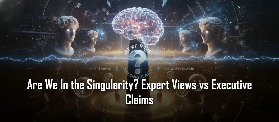 Are We In the Singularity? Expert Views vs Executive Claims
