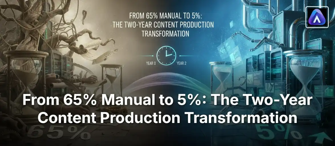 From 65% Manual to 5%: The Two-Year Content Production Transformation