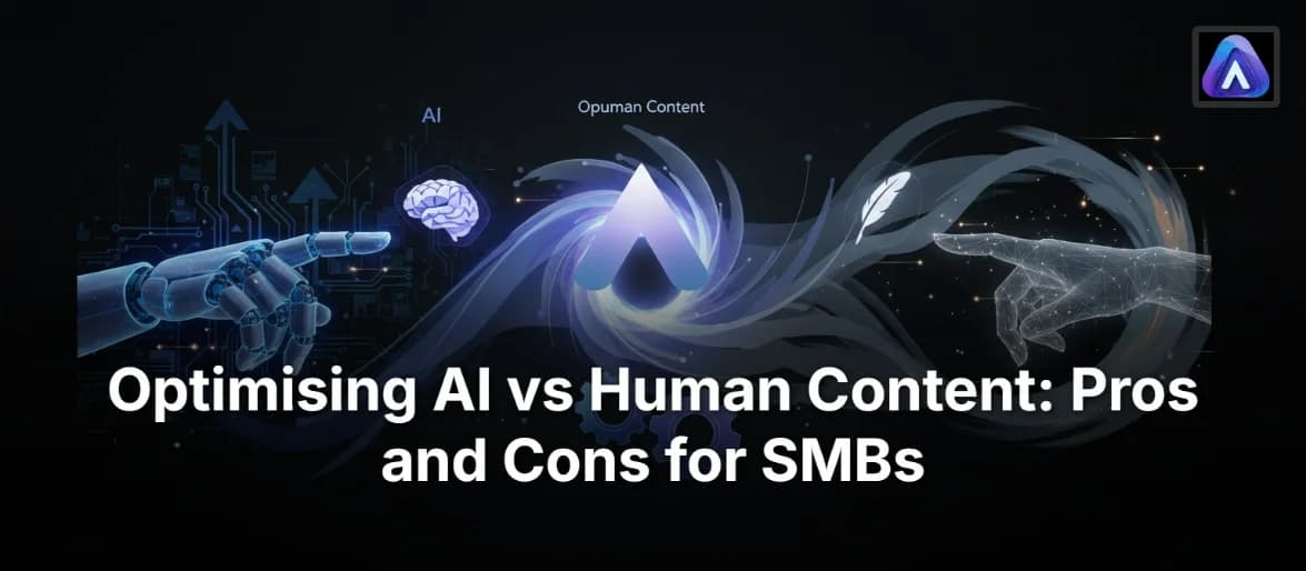 Optimising AI vs Human Content: Pros and Cons for SMBs